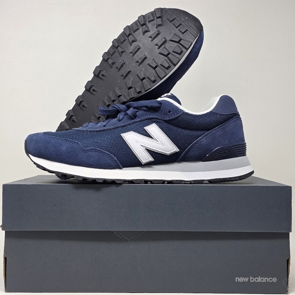 NEW BALANCE 515 Classic Sneakers Men's Size 8.5 Navy White ML515NVY New